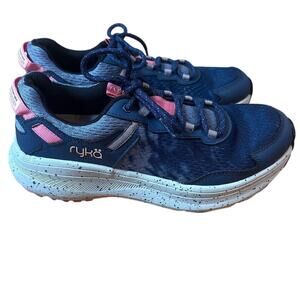 Ryka Taiga Trail blue pink accent womens hiking sneakers‎ SIZE 8.5